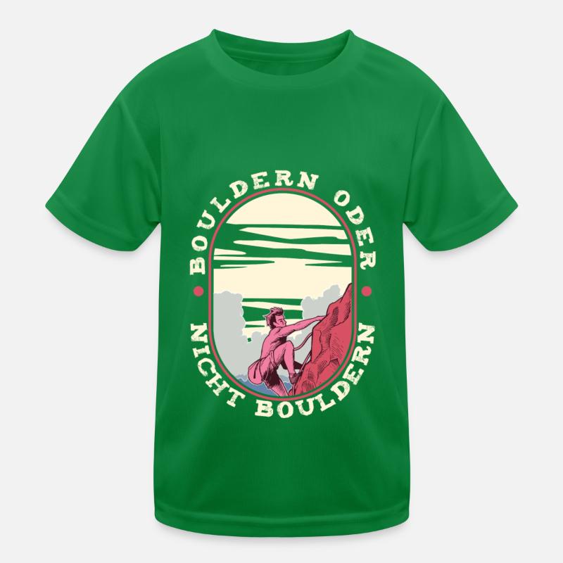 Bouldering Kids Functional T-Shirt