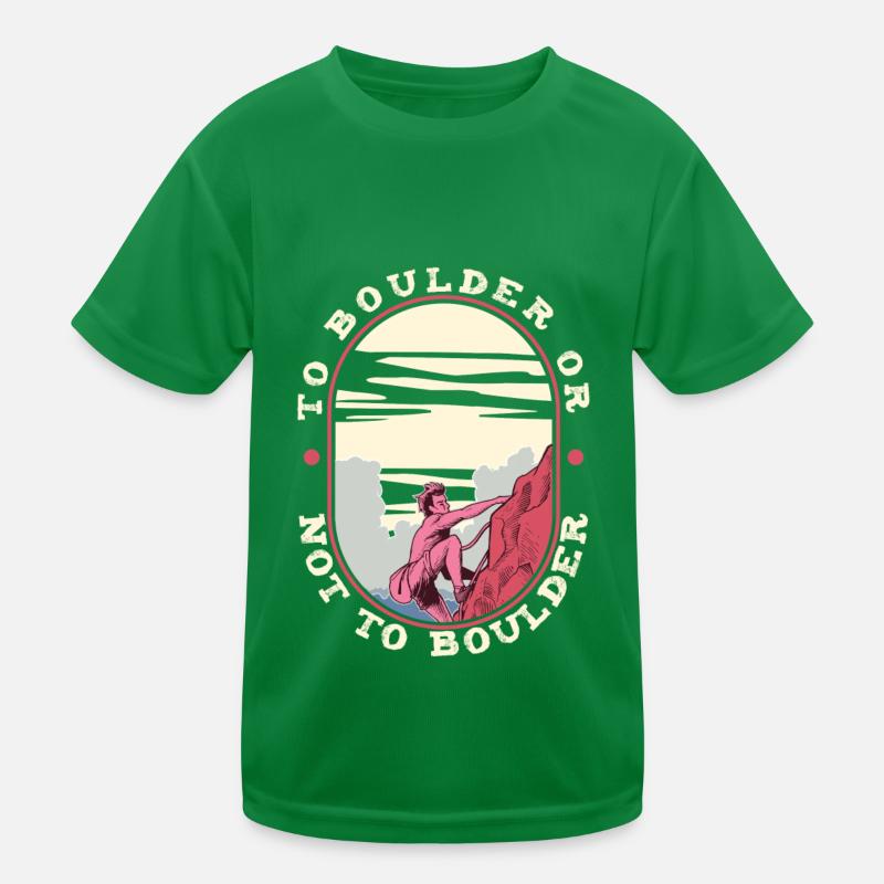 Bouldern Kinder Funktions-T-Shirt