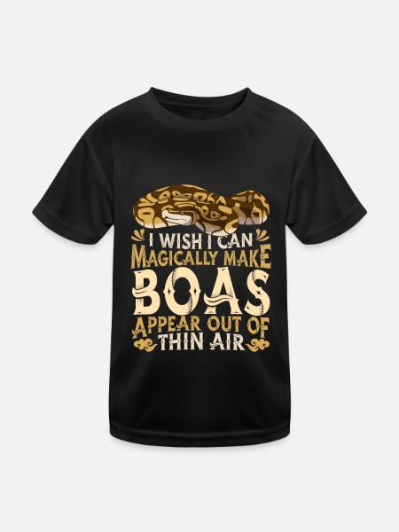 Boa Constrictor Serpent - T-shirt sport Enfant - noir - Devant
