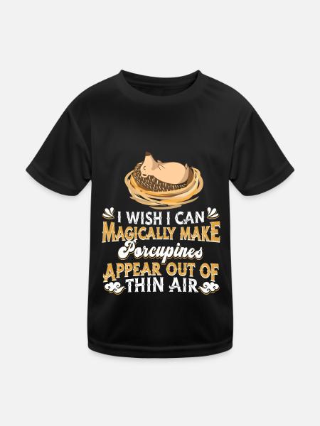 Porc-épic - T-shirt sport Enfant - noir - Devant