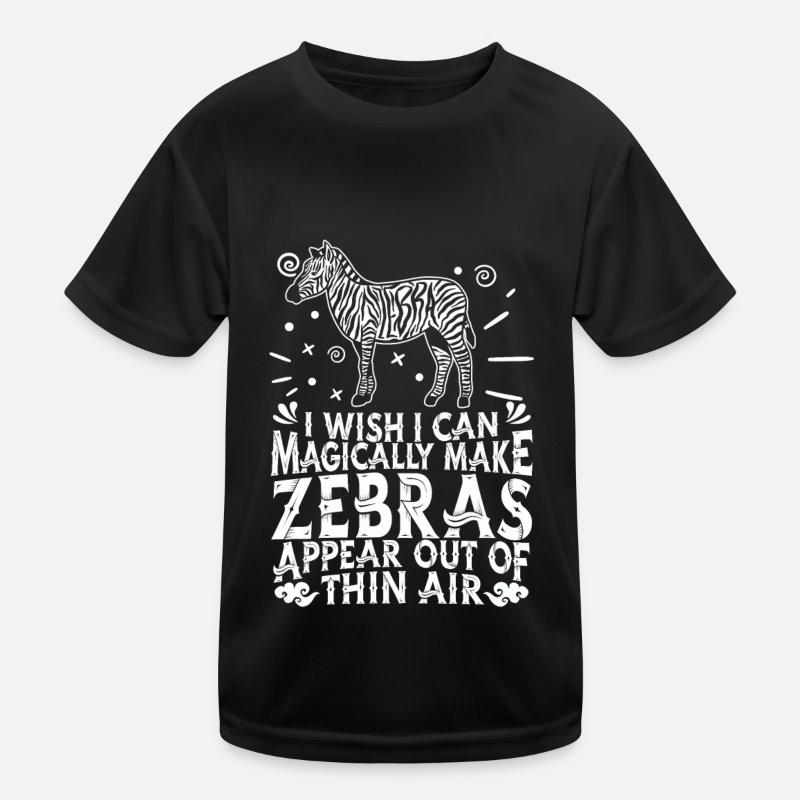 Zebra Kinder Funktions-T-Shirt