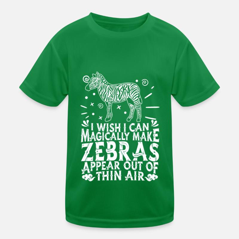Zebra Kinder Funktions-T-Shirt