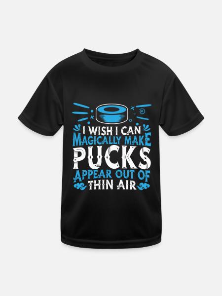 Hockey sur glace Équipe de joueurs de hockey sur glace - T-shirt sport Enfant - noir - Devant