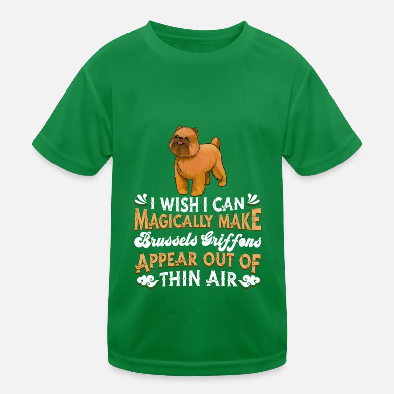 Brussels Griffon Dog Kids Functional T-Shirt