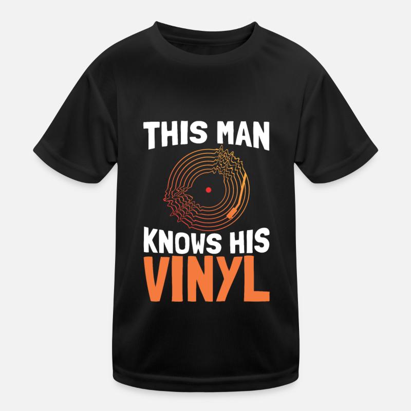 Vinyl LP Record Collector Kids Functional T-Shirt