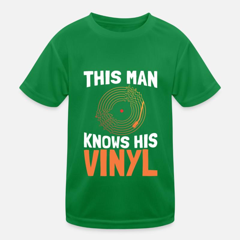 Collectionneur de disques vinyle LP T-shirt sport Enfant