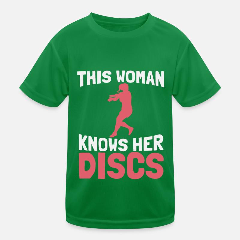 Frisbee Golf Kinder Funktions-T-Shirt