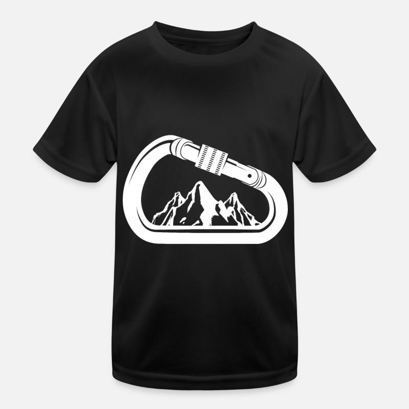 Climbing Mountaineering Climbers Kids Functional T-Shirt