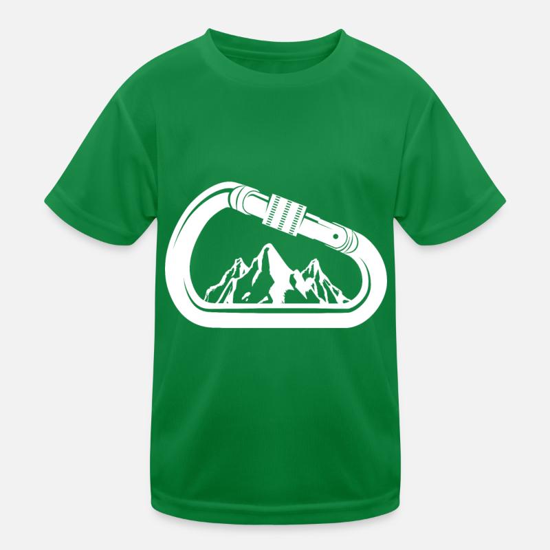 Klettern Bergsport Kletterer Kinder Funktions-T-Shirt