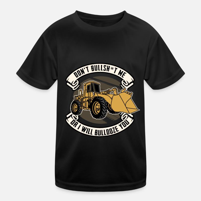 Bulldozer Planierraupe Kinder Funktions-T-Shirt
