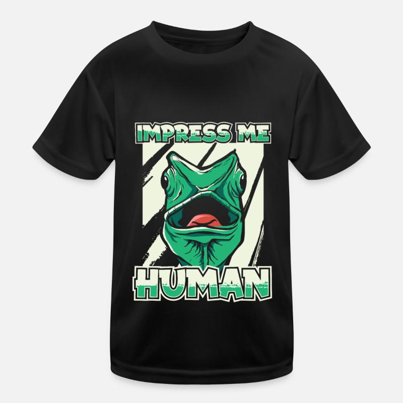 Gecke Lizard Reptile Lizard Lizard Kids Functional T-Shirt