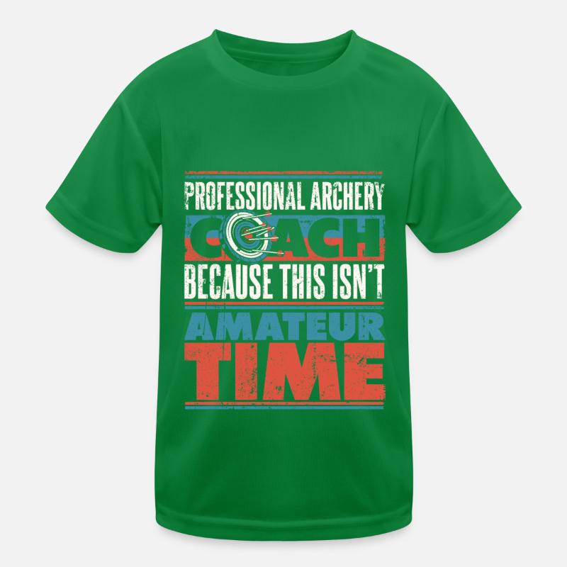 Bogenschütze Bogensport Pfeil Bogen Bogenschießen Kinder Funktions-T-Shirt