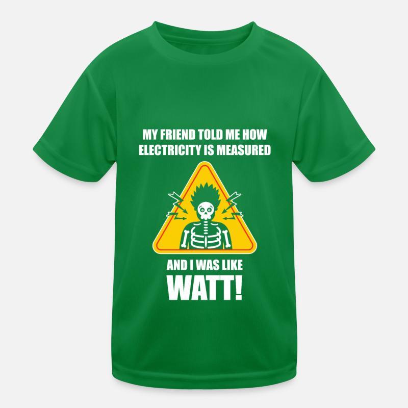 Electrician Electrical Engineer Electronics Technician Kids Functional T-Shirt