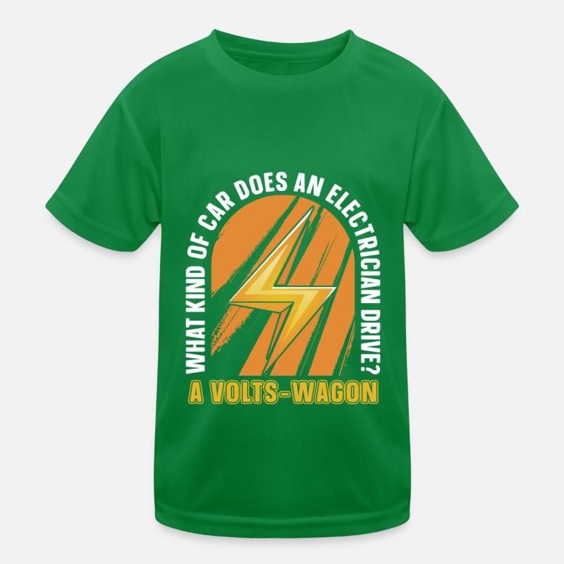 Electrician Electrical Engineer Electronics Technician Kids Functional T-Shirt