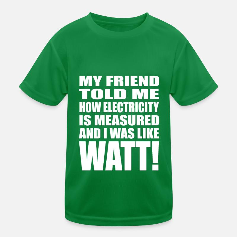 Electrician Electrical Engineer Electronics Technician Kids Functional T-Shirt