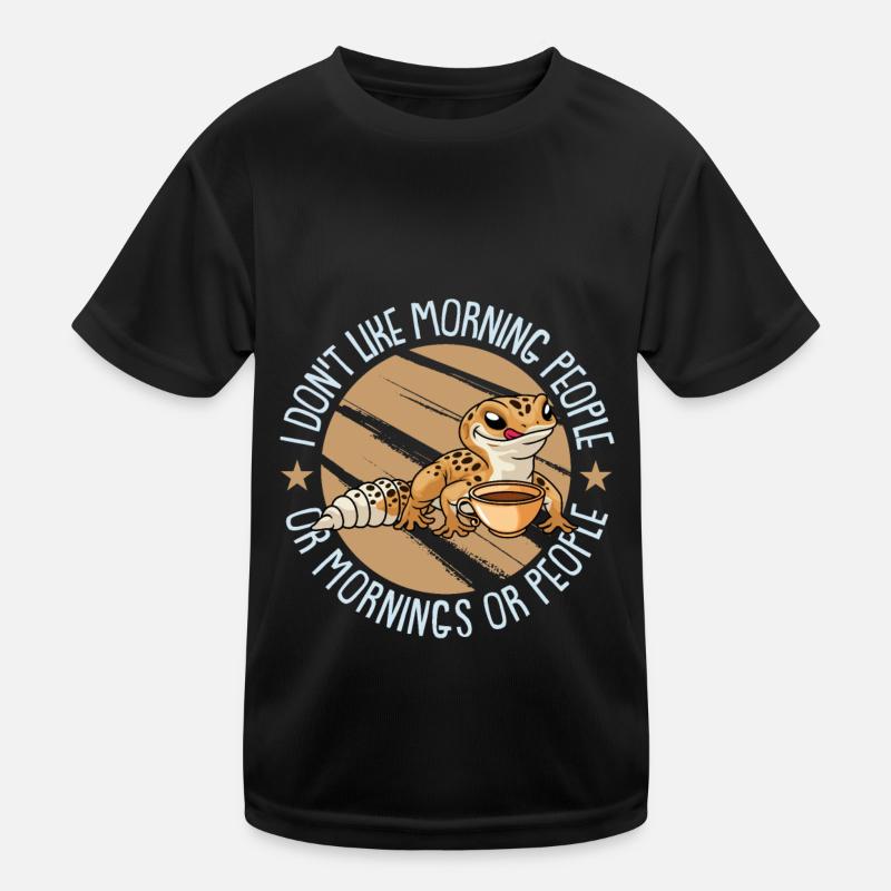 Gecke Lizard Reptile Lizard Lizard Kids Functional T-Shirt