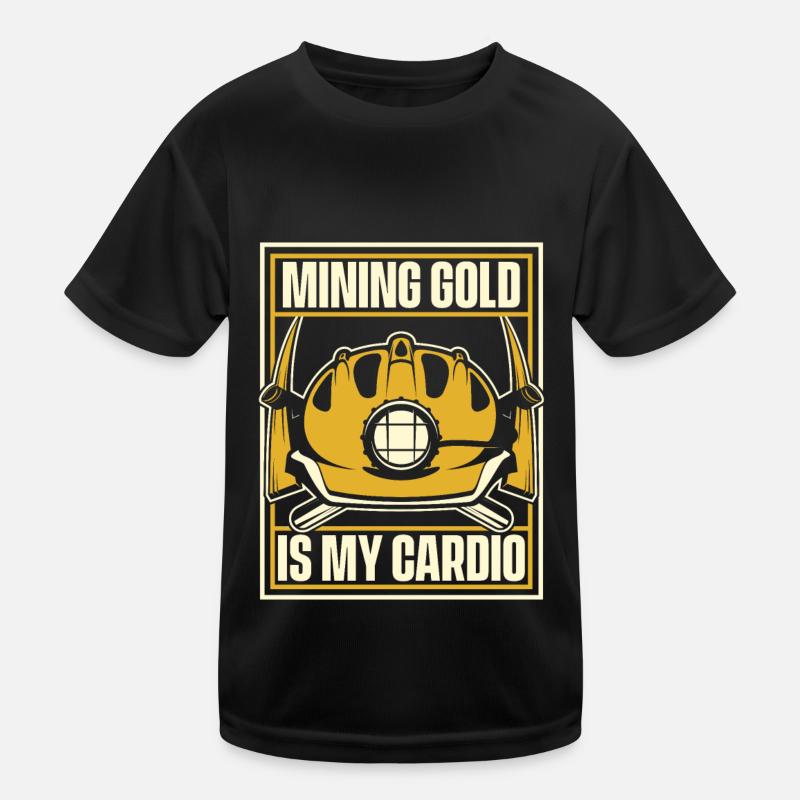 Gold Mining Gold Mine Kids Functional T-Shirt