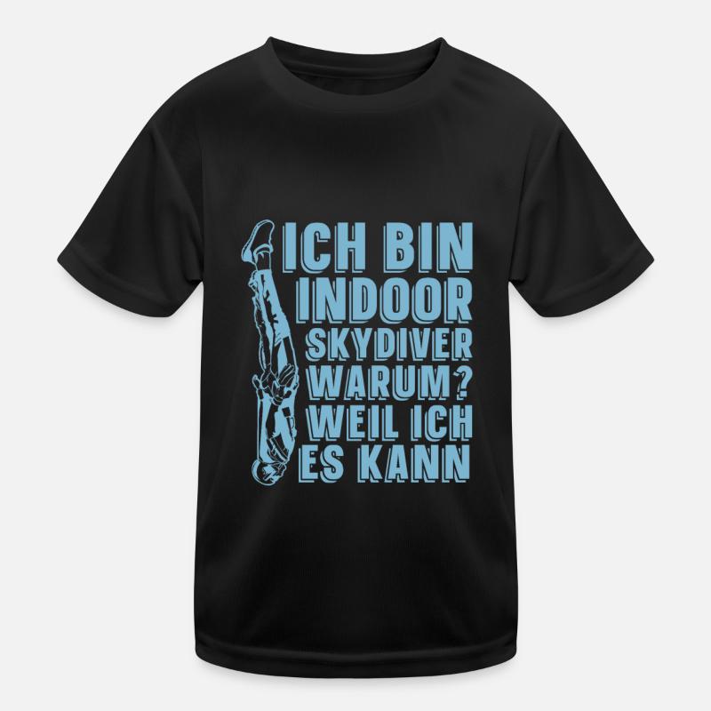 Indoor Skydiving Kids Functional T-Shirt