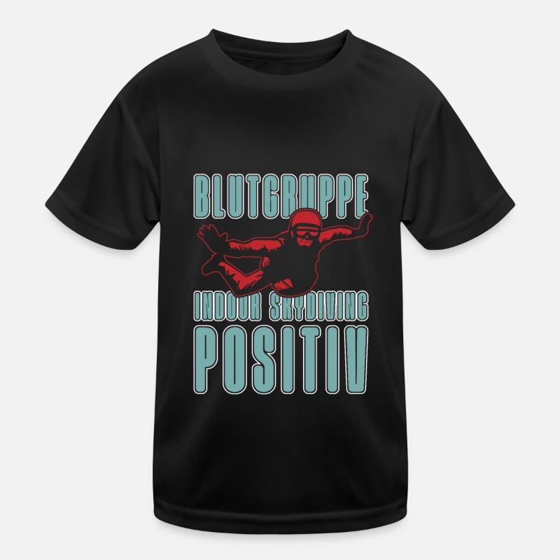 Indoor-Skydiving Kinder Funktions-T-Shirt