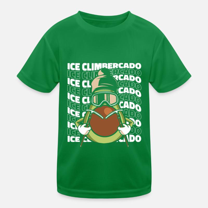 Eisklettern Bergsteigen Klettern Bergsteiger Kinder Funktions-T-Shirt