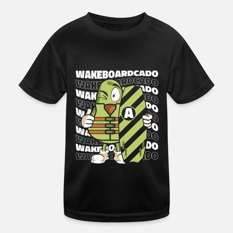 Wakeboarden Wakeboarding Wakeboard Kinder Funktions-T-Shirt