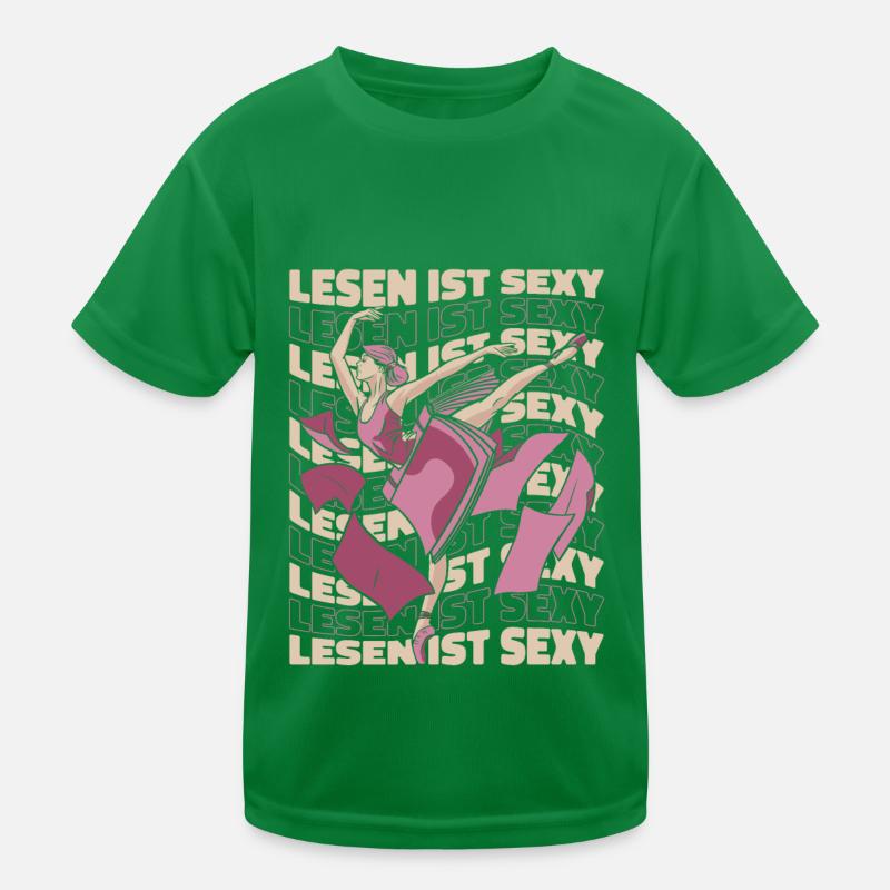 Bücherwurm Leseratte Buch Lesen Kinder Funktions-T-Shirt