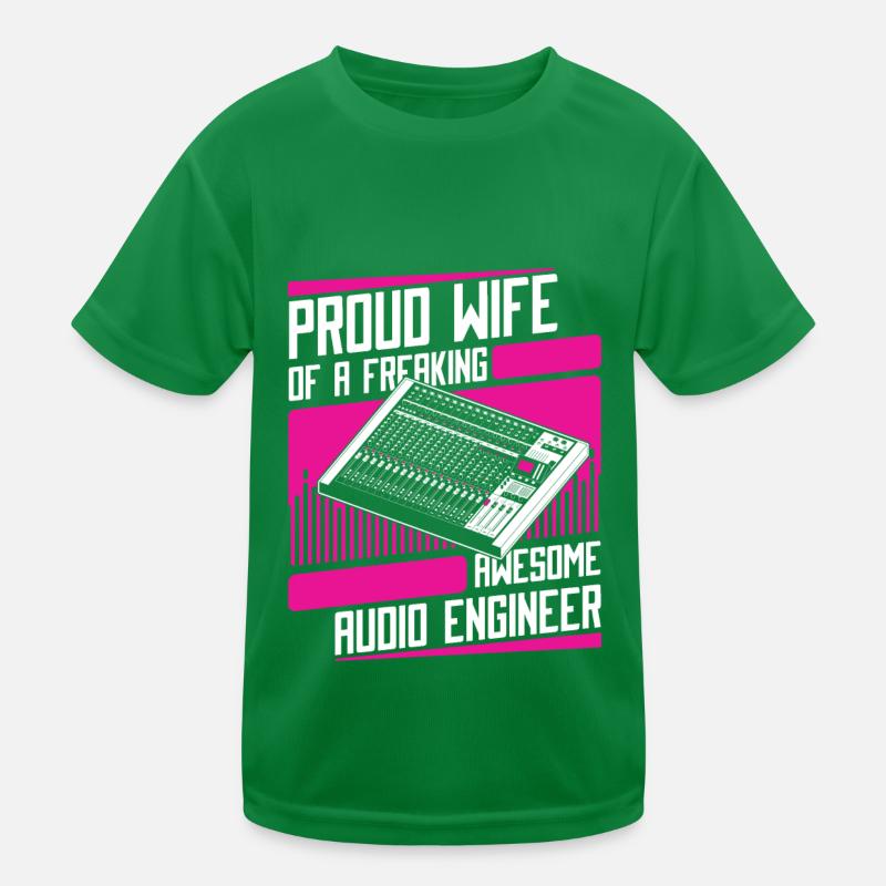 Tontechniker Sound Audio Engineer Kinder Funktions-T-Shirt