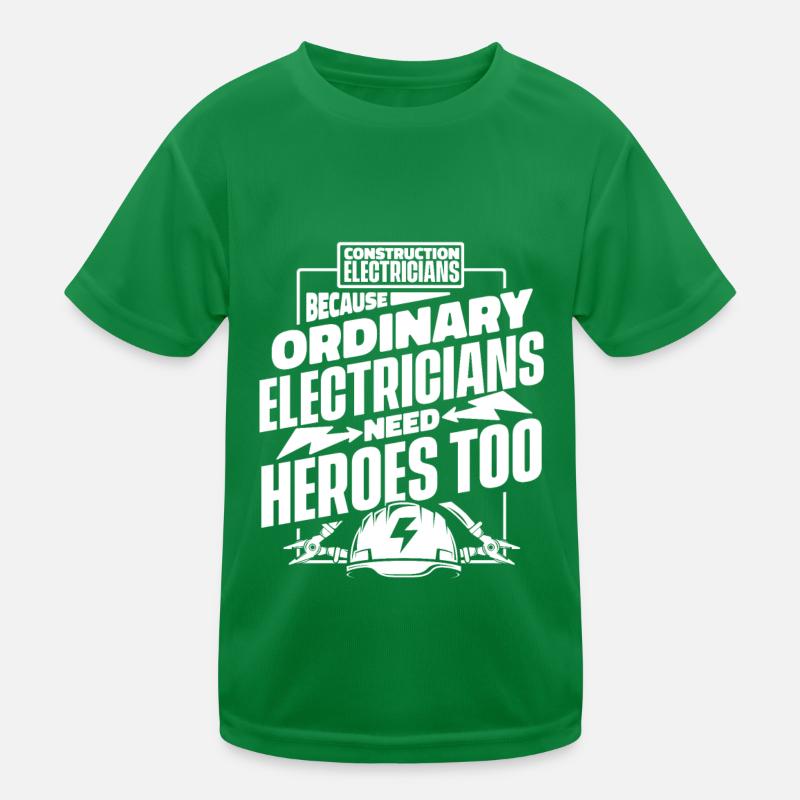 Electrician Electrical Engineer Electronics Technician Kids Functional T-Shirt
