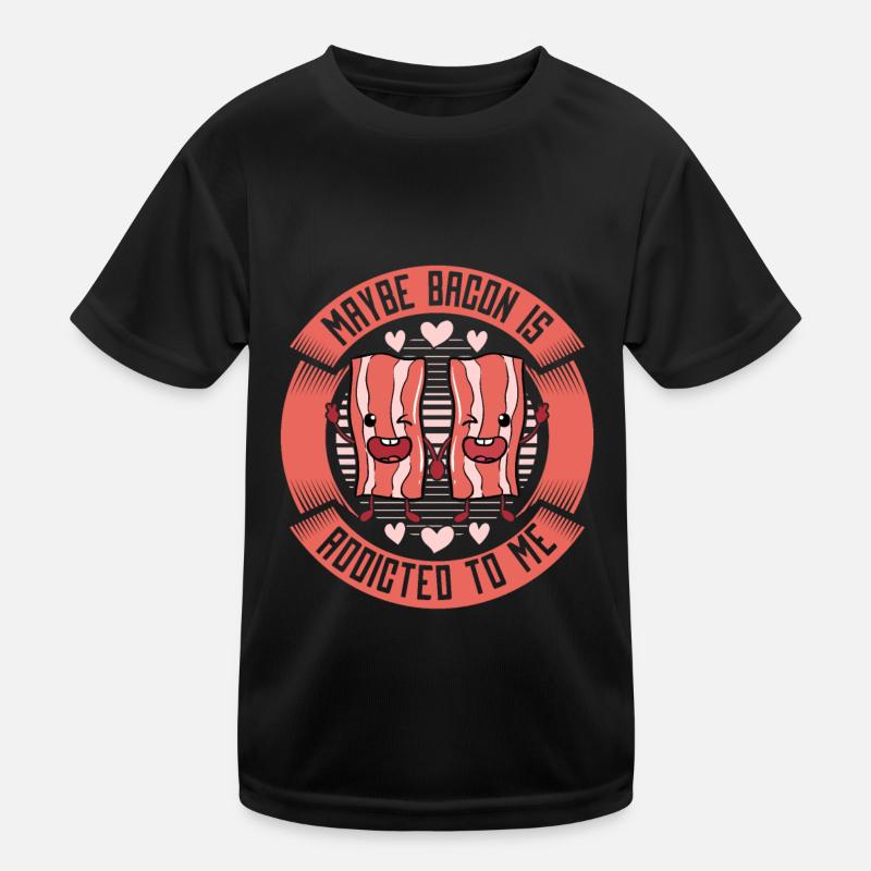 Bacon Speck Frühstück Kinder Funktions-T-Shirt