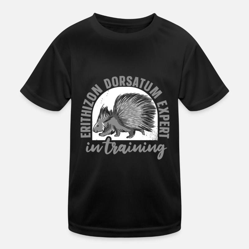 Stachelschwein Kinder Funktions-T-Shirt
