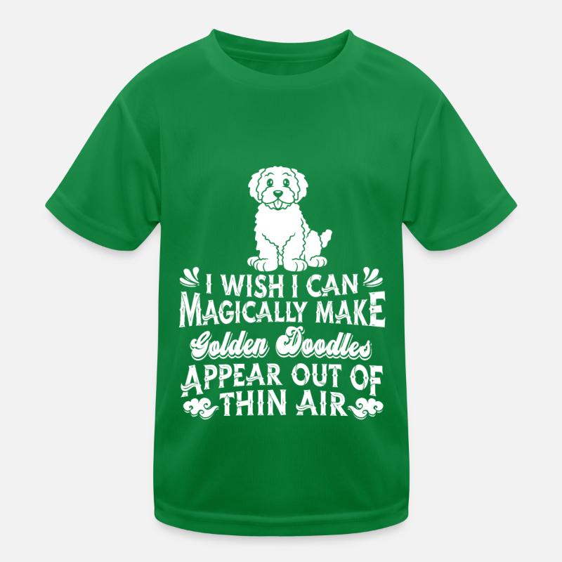 Golden Doodle Dog Kids Functional T-Shirt