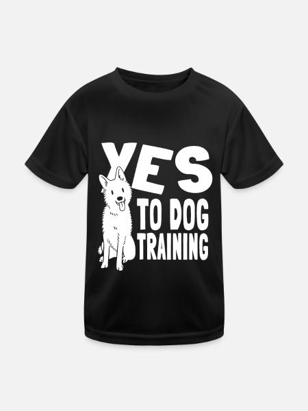 Dresseur de chiens Dresseur de chiens - T-shirt sport Enfant - noir - Devant