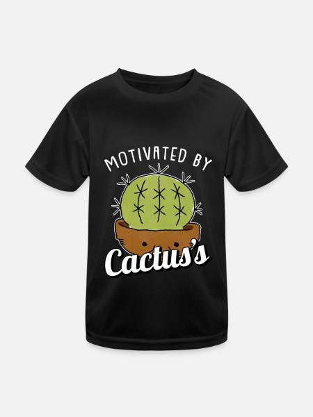 Cactus Garden Juicy - Kids Functional T-Shirt - black - Front