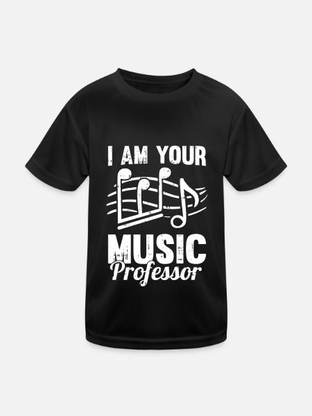 Music Teacher Music Teacher Sheet Music - Kids Functional T-Shirt - black - Front