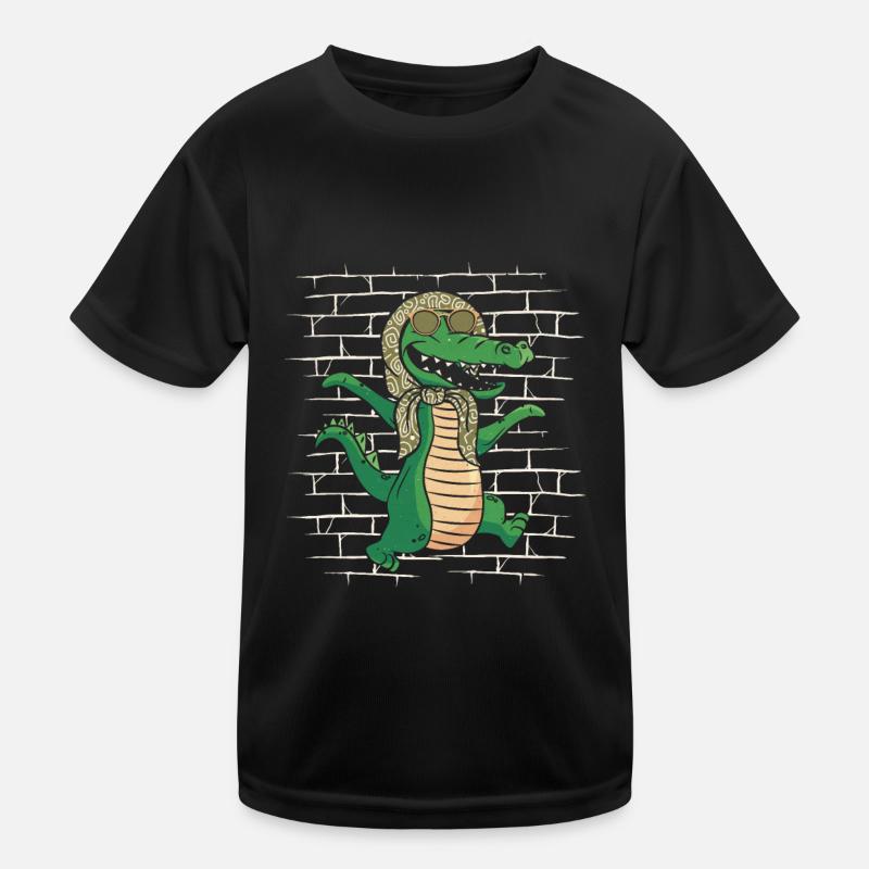 Krokodil Alligator Kinder Funktions-T-Shirt