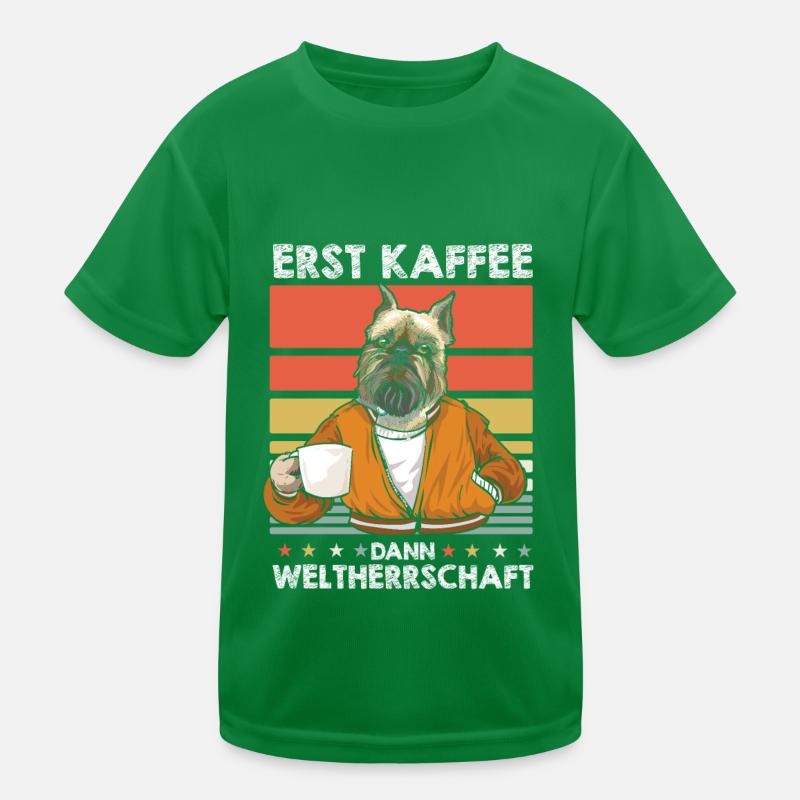 Brussels Griffon Kaffee Kinder Funktions-T-Shirt