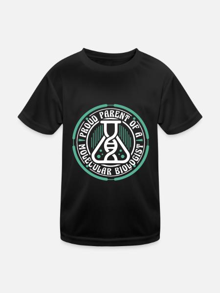 Biologiste Biologiste Parent Biologiste moléculaire - T-shirt sport Enfant - noir - Devant