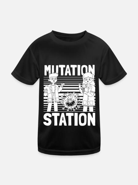 Biologiste Biologie Mutation cellulaire Biologiste moléculaire - T-shirt sport Enfant - noir - Devant