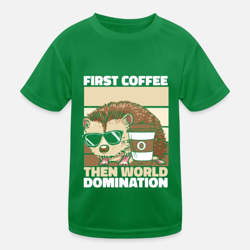 Lunettes de soleil Hedgehog Coffee T-shirt sport Enfant