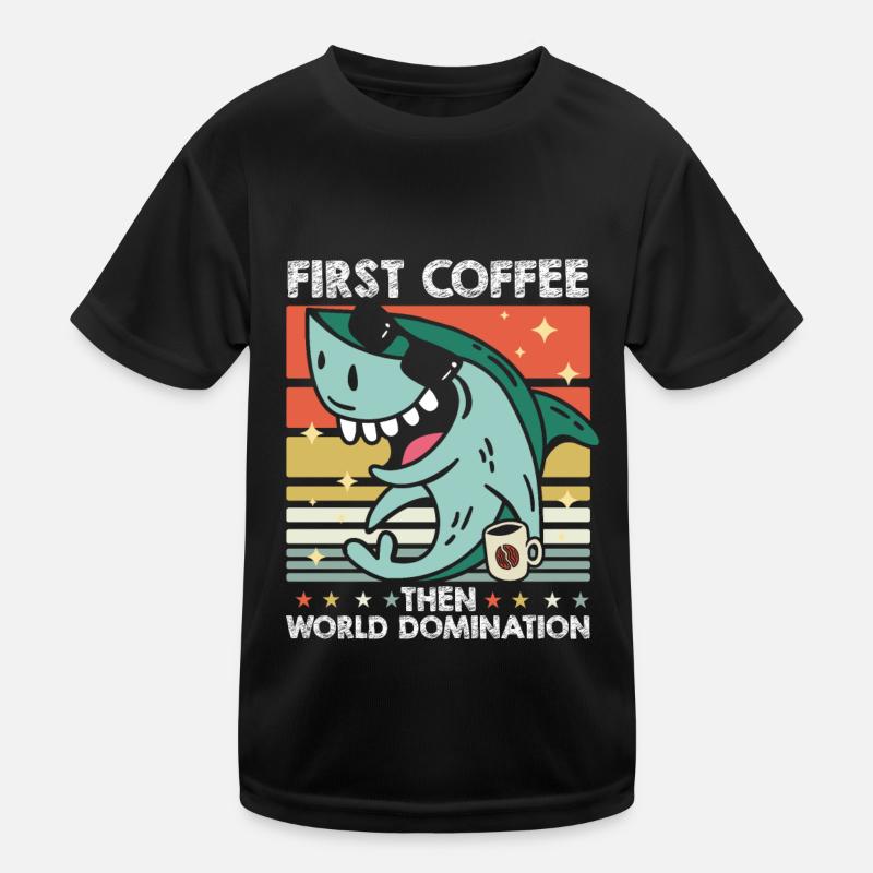 Shark Sunglasses Café T-shirt sport Enfant