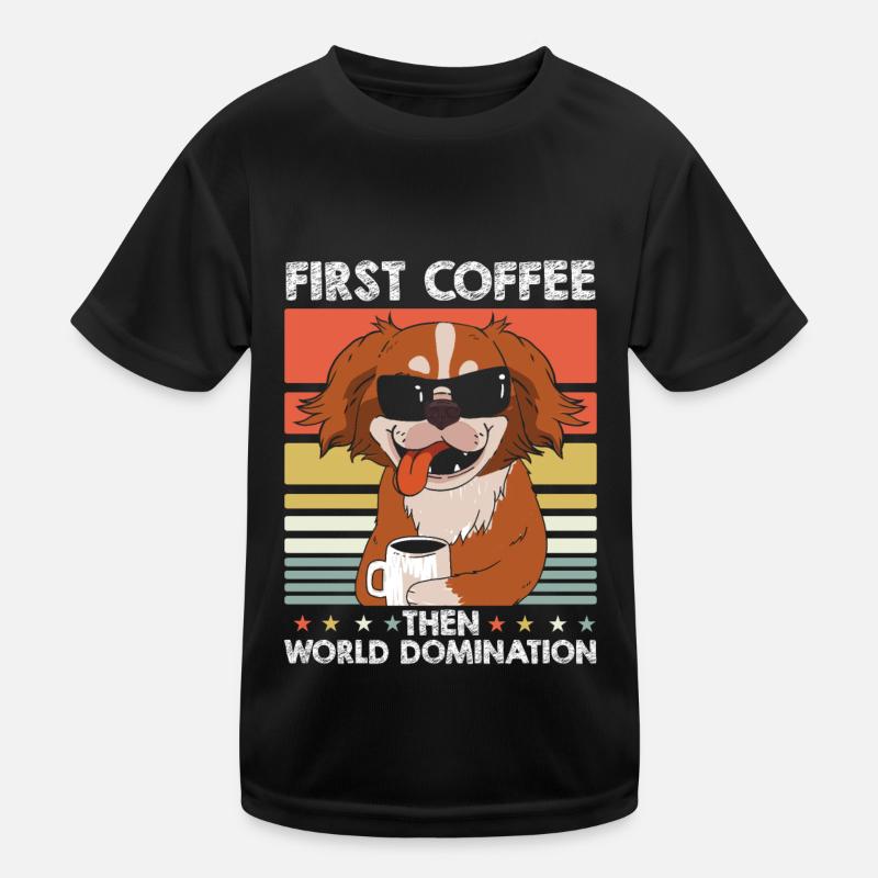 Beijing Coffee Sunglasses Kids Functional T-Shirt
