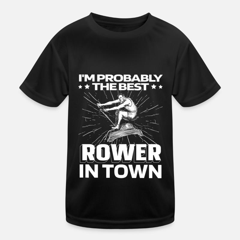 Rudern Ruderer Witzig Kinder Funktions-T-Shirt