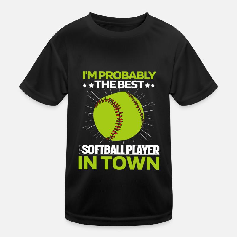 Softball Kinder Funktions-T-Shirt