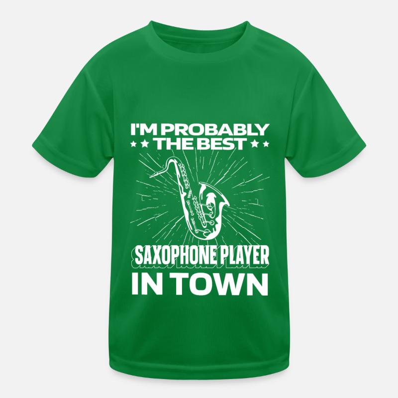 Saxophon Saxofon Witzig Kinder Funktions-T-Shirt