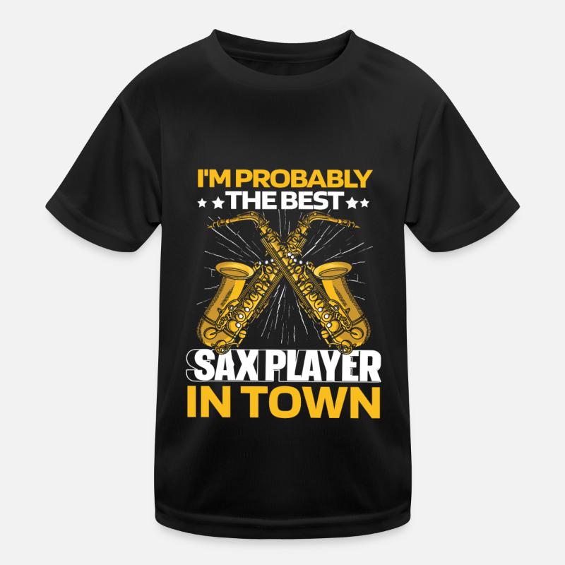 Saxophon Saxofon Kinder Funktions-T-Shirt