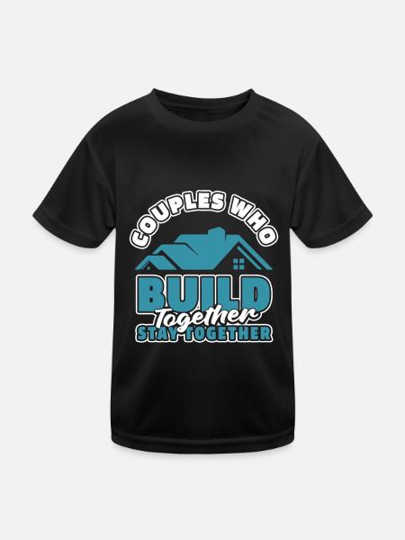 Architecte Architecture Couple - T-shirt sport Enfant - noir - Devant