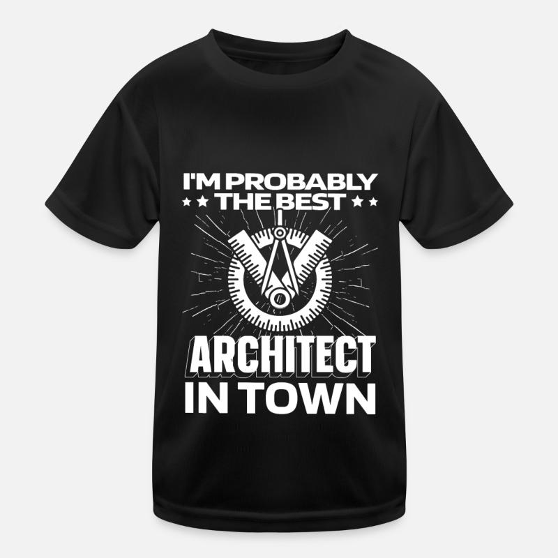 Architect Architecture Protractor Kids Functional T-Shirt