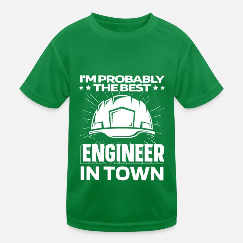 Engineer Helm Kids Functional T-Shirt