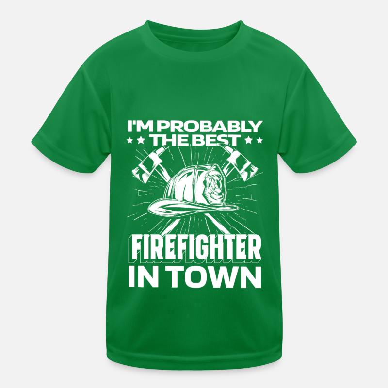 Firefighter Helm Kids Functional T-Shirt