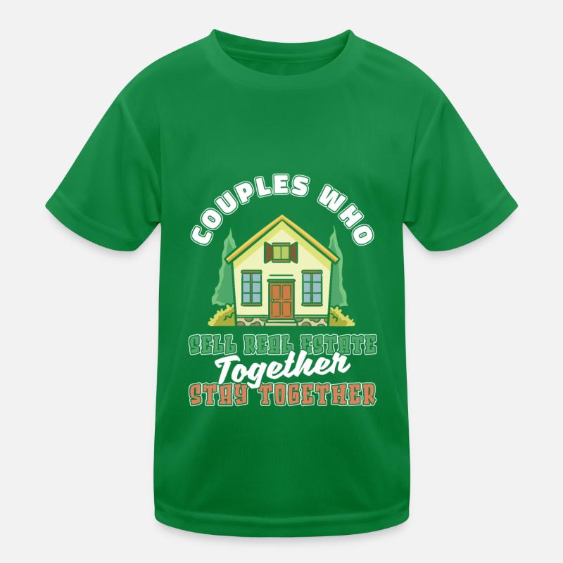 Couple d’agent immobilier T-shirt sport Enfant
